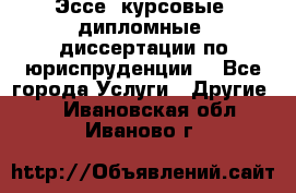 Эссе, курсовые, дипломные, диссертации по юриспруденции! - Все города Услуги » Другие   . Ивановская обл.,Иваново г.